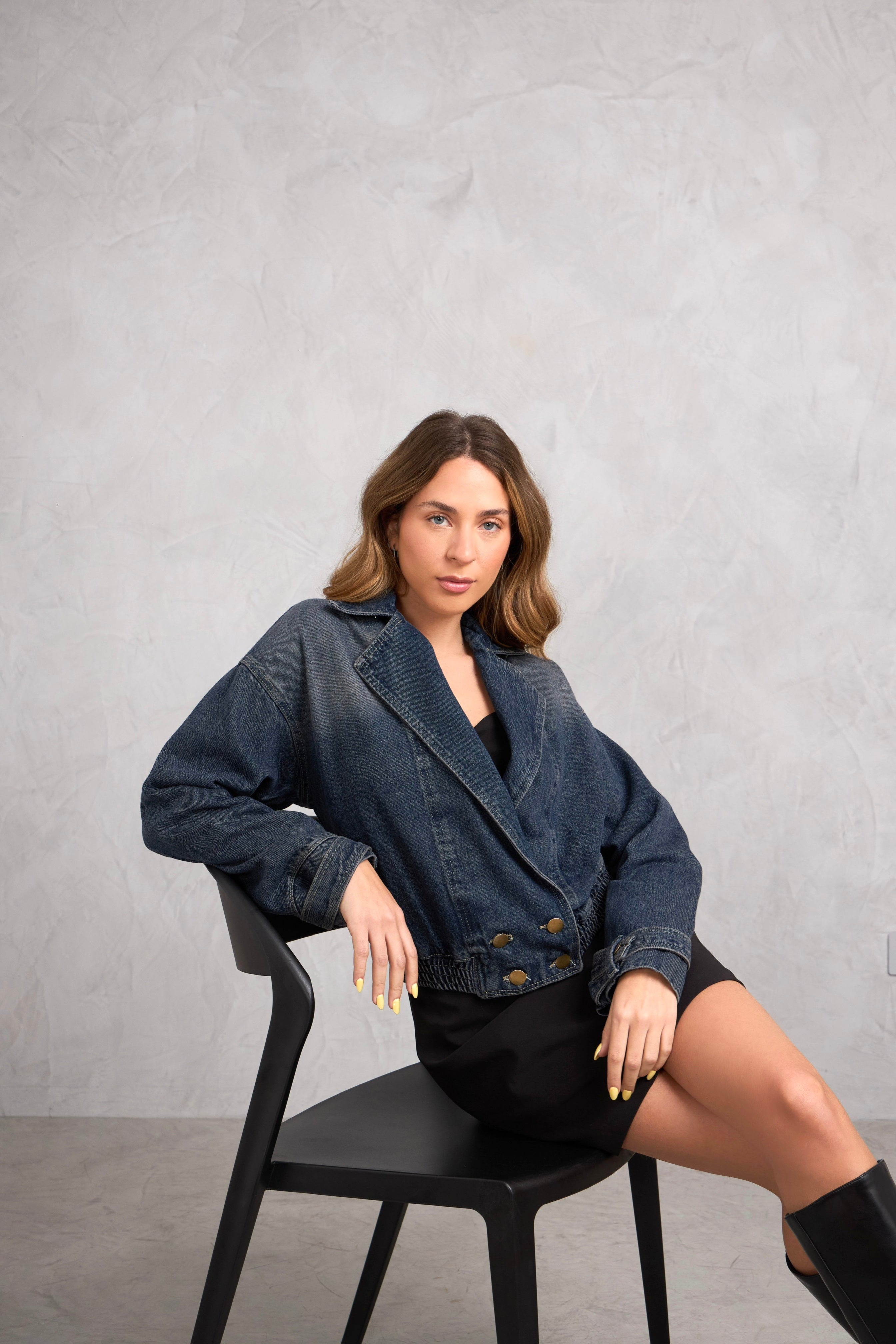 Casaca Denim Kane - Madera