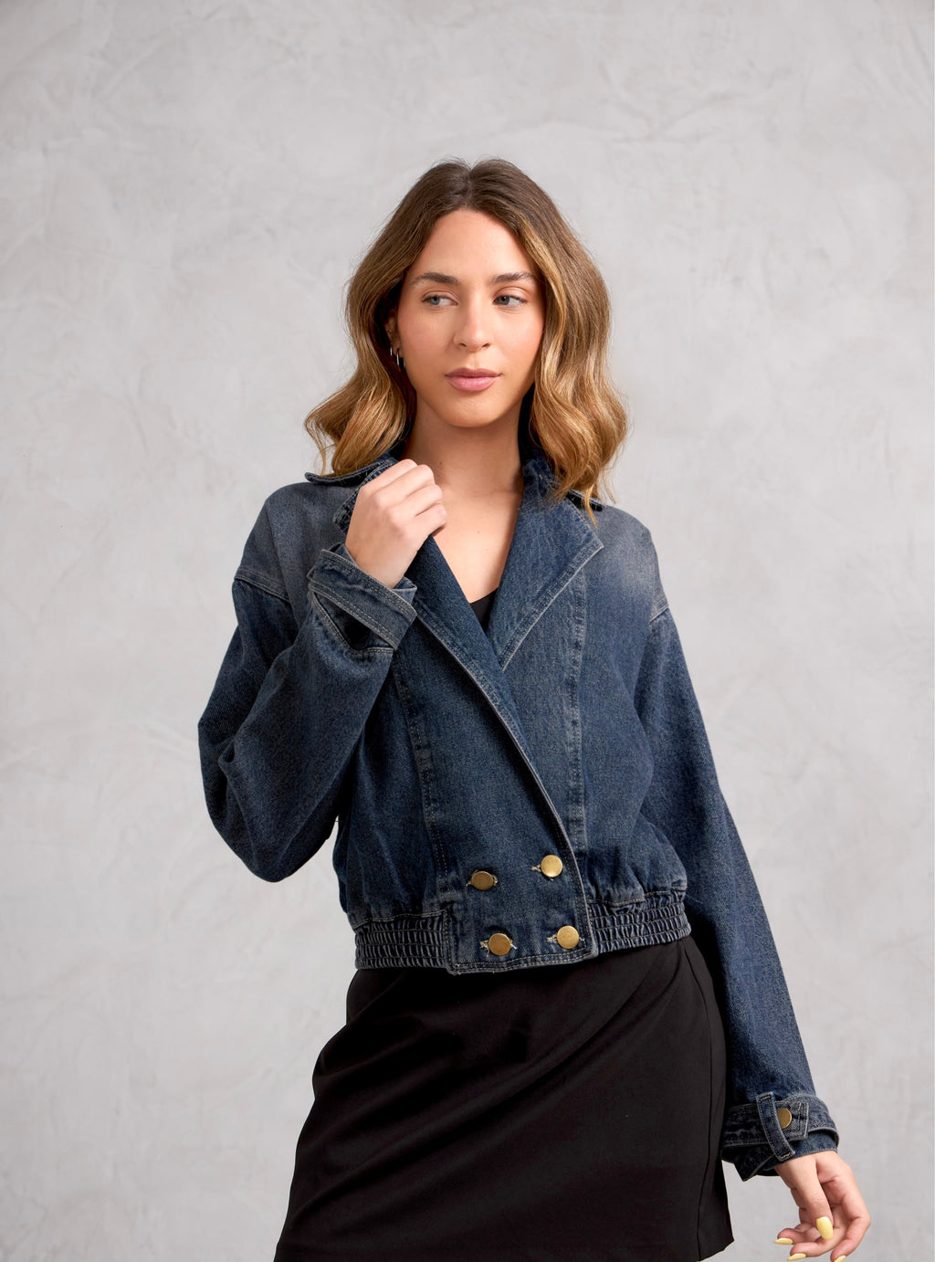Casaca Denim Kane - Madera