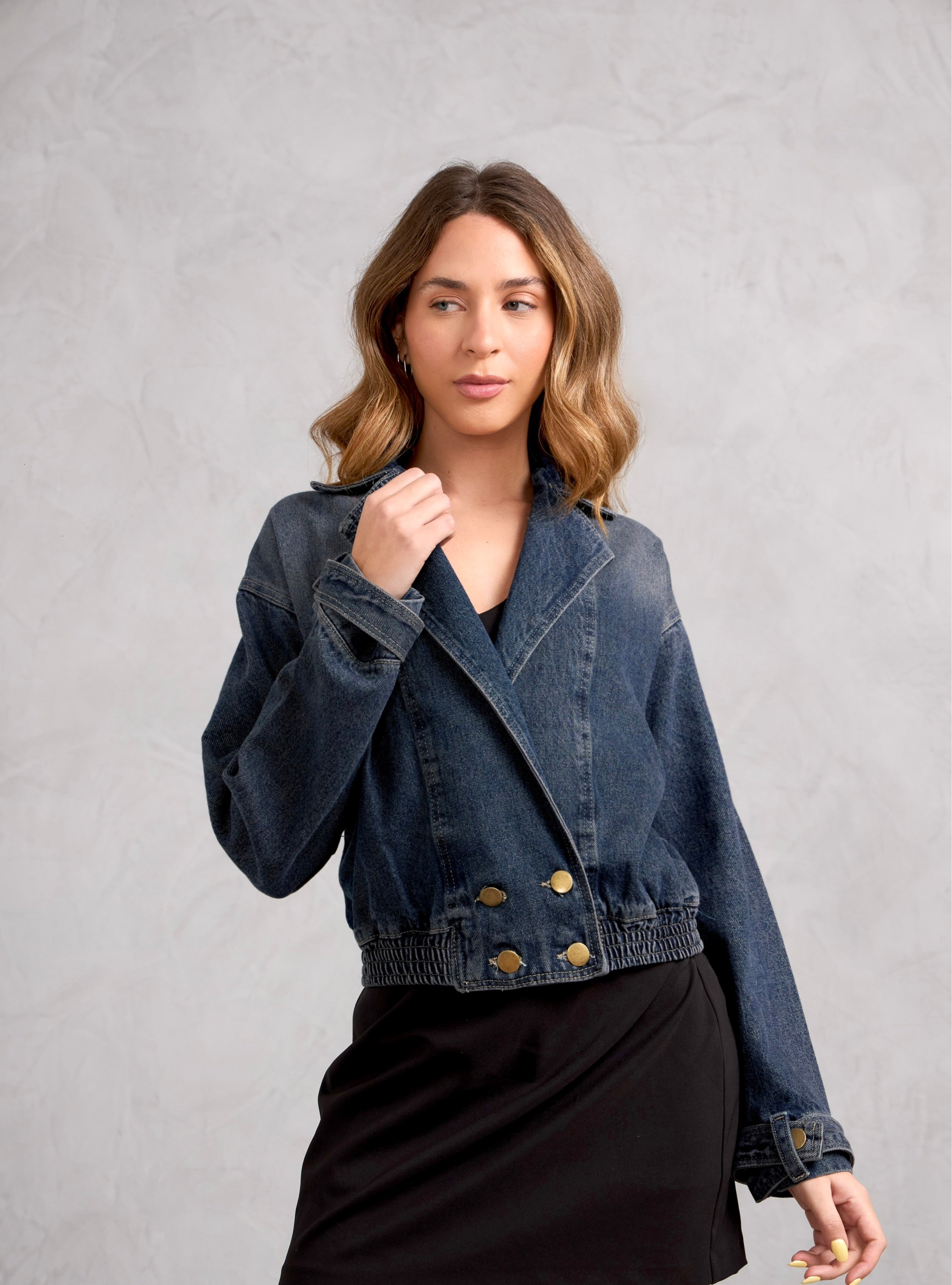 Casaca Denim Kane - Madera