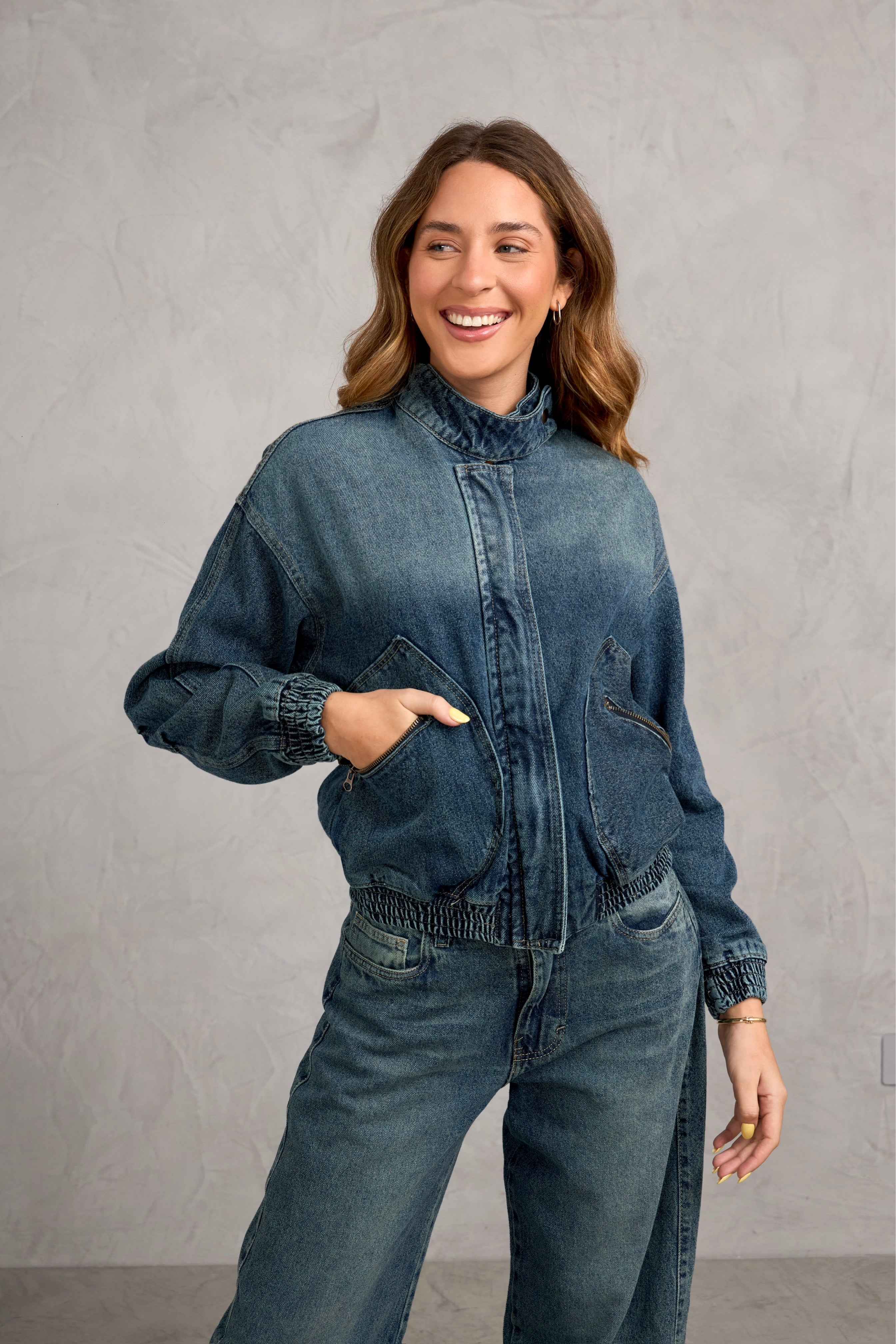 Casaca Denim Naos - Contaminado