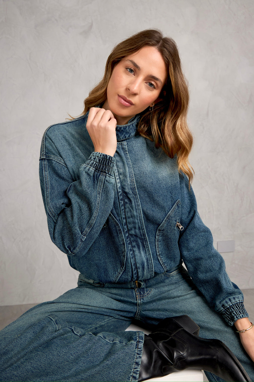 Casaca Denim Naos - Contaminado