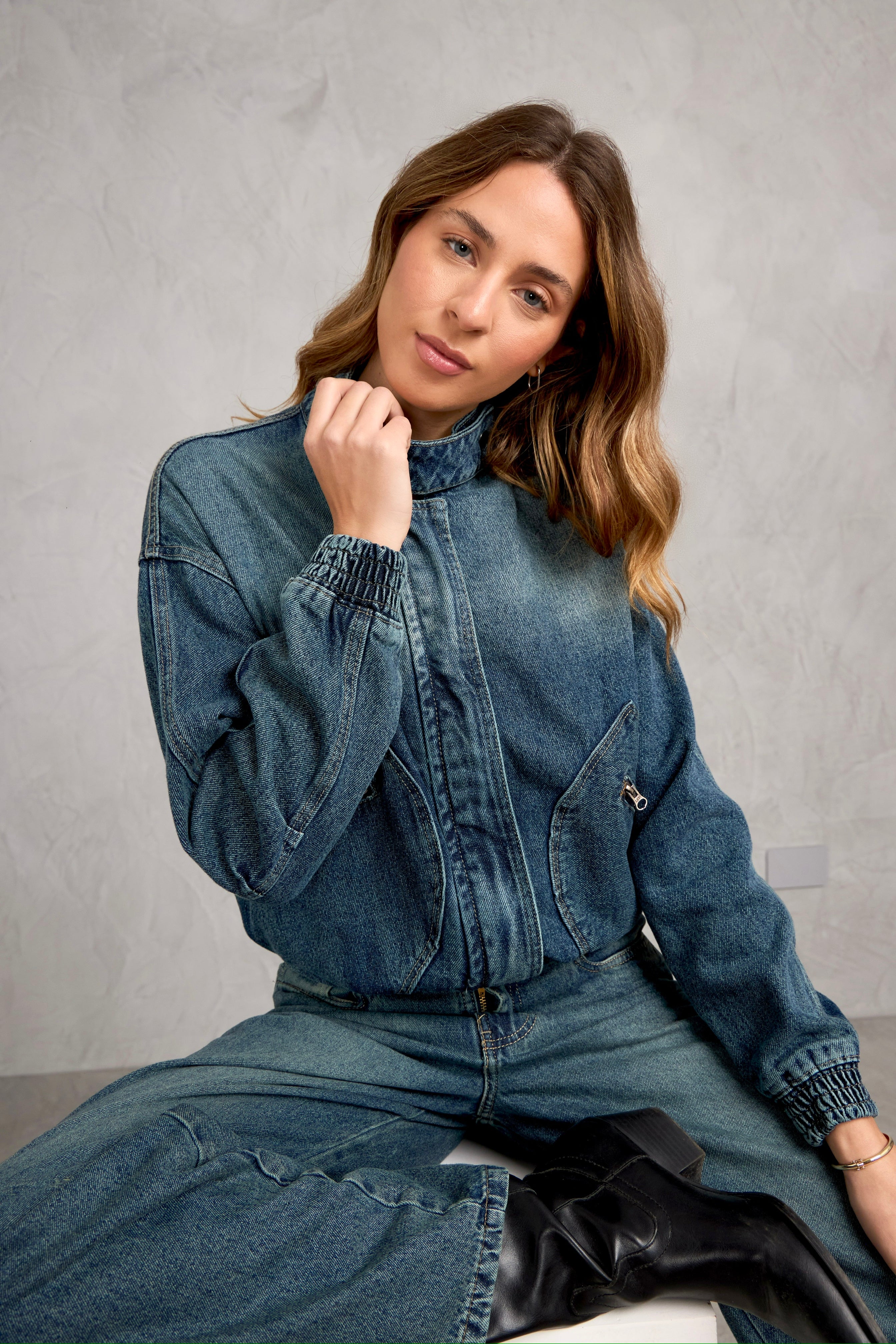 Casaca Denim Naos - Contaminado