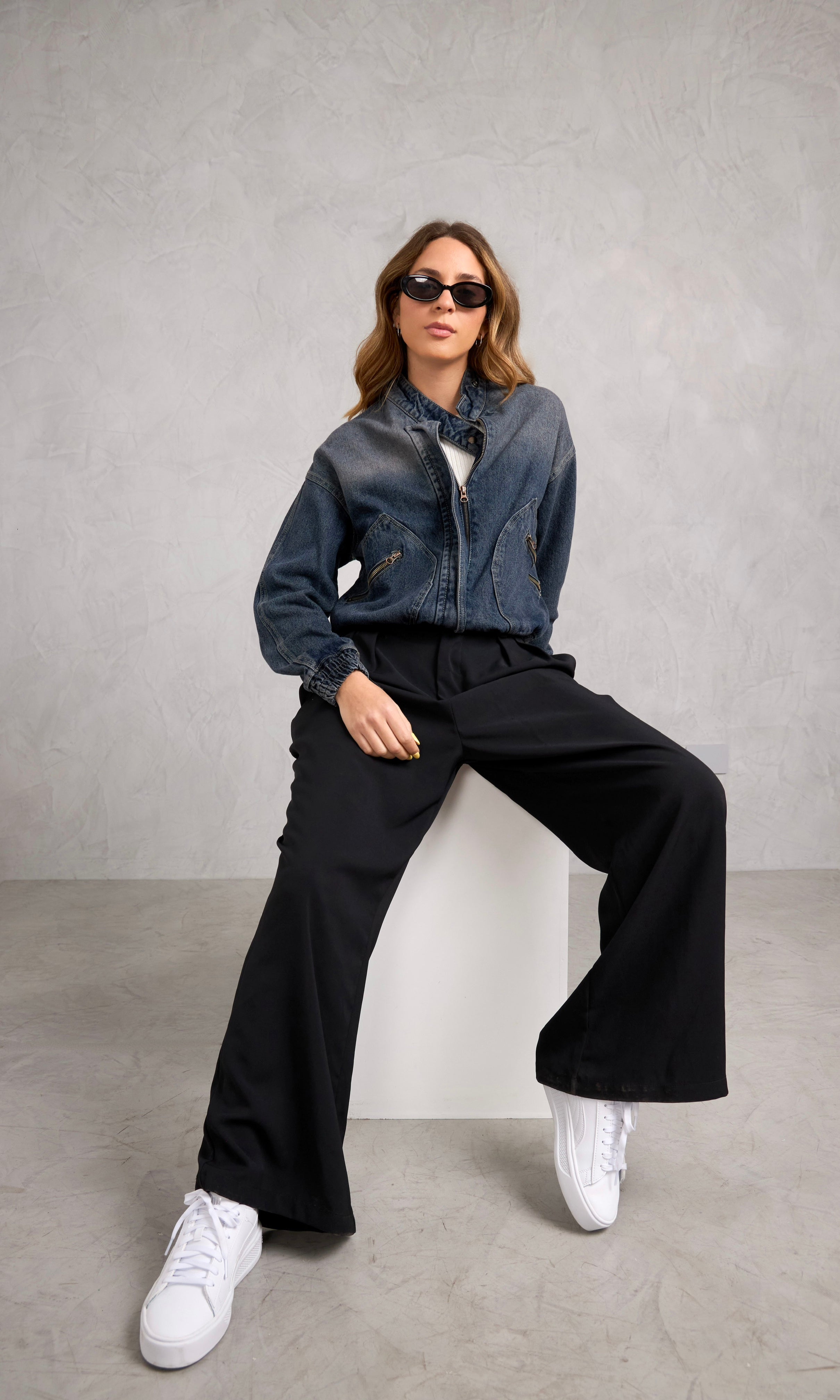 Casaca Denim Naos - Madera
