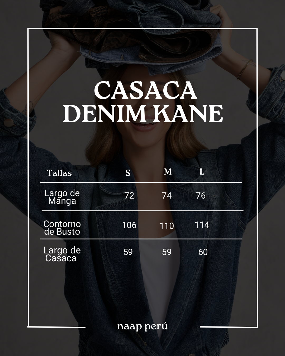 Casaca Denim Kane - Madera