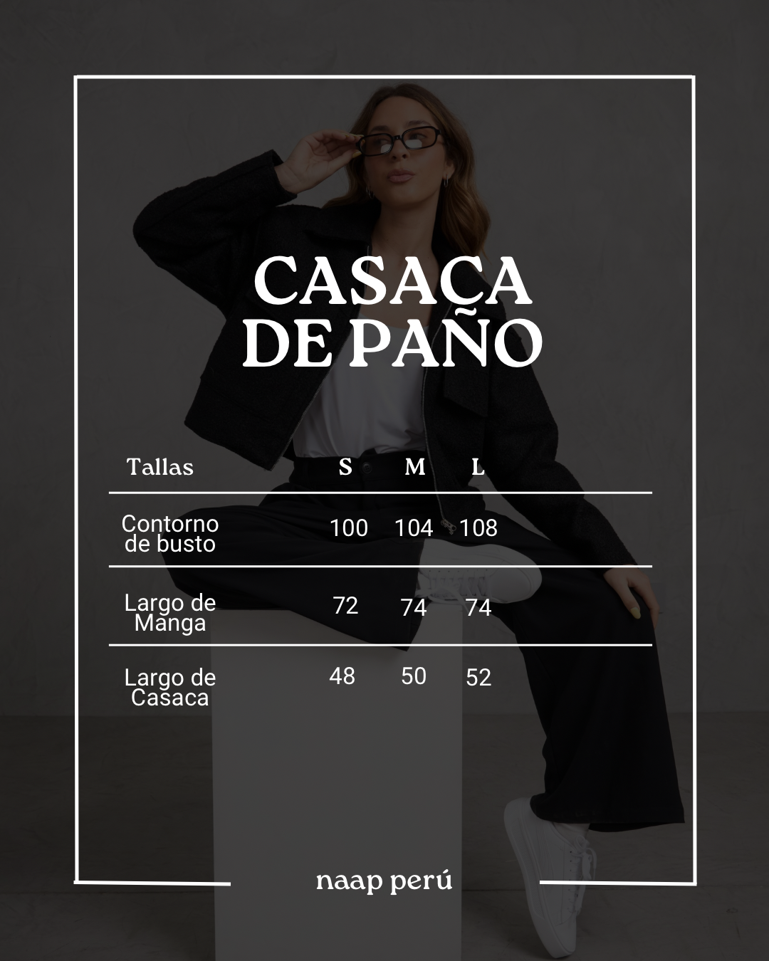 Casaca Paño - Acero