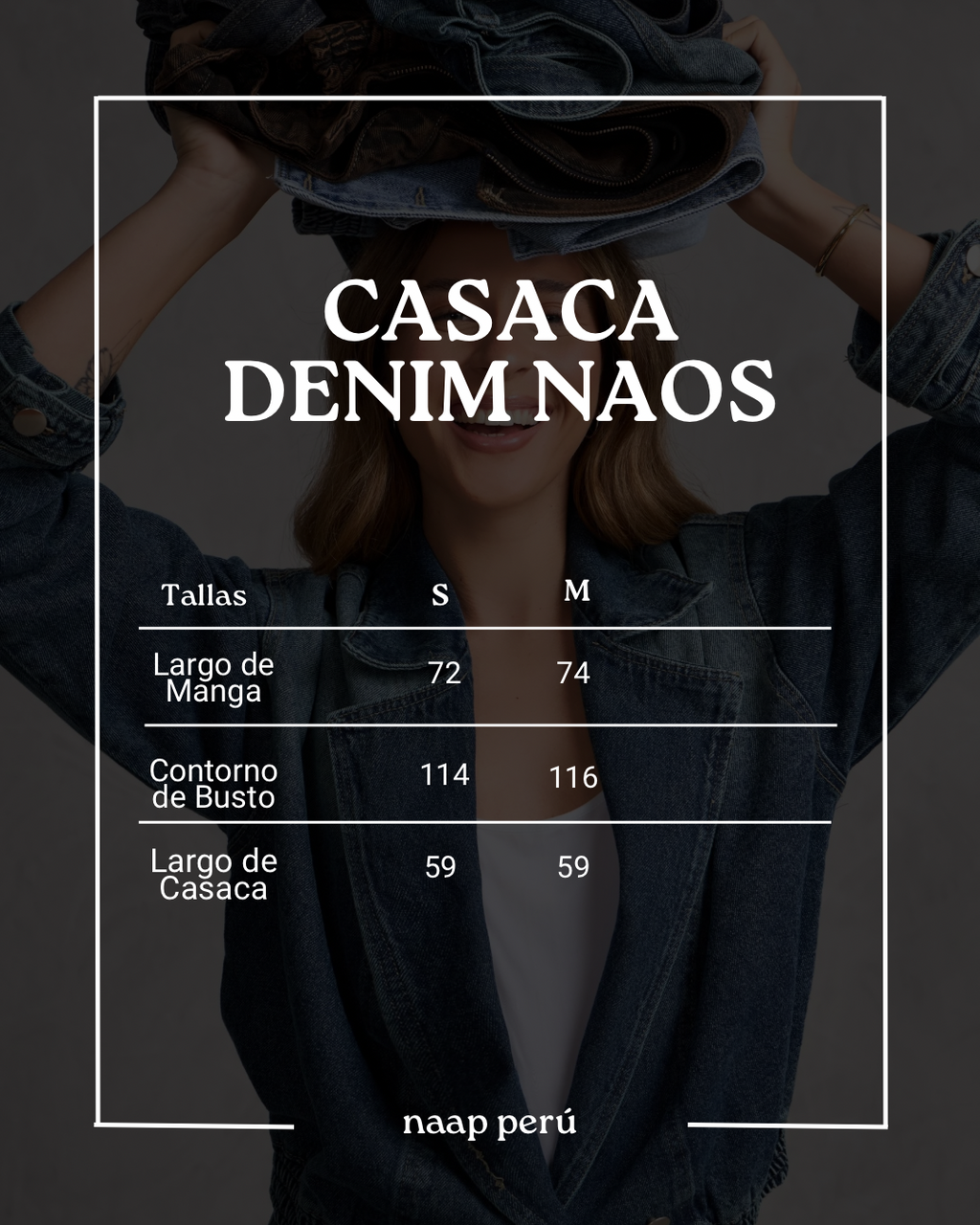 Casaca Denim Naos - Madera