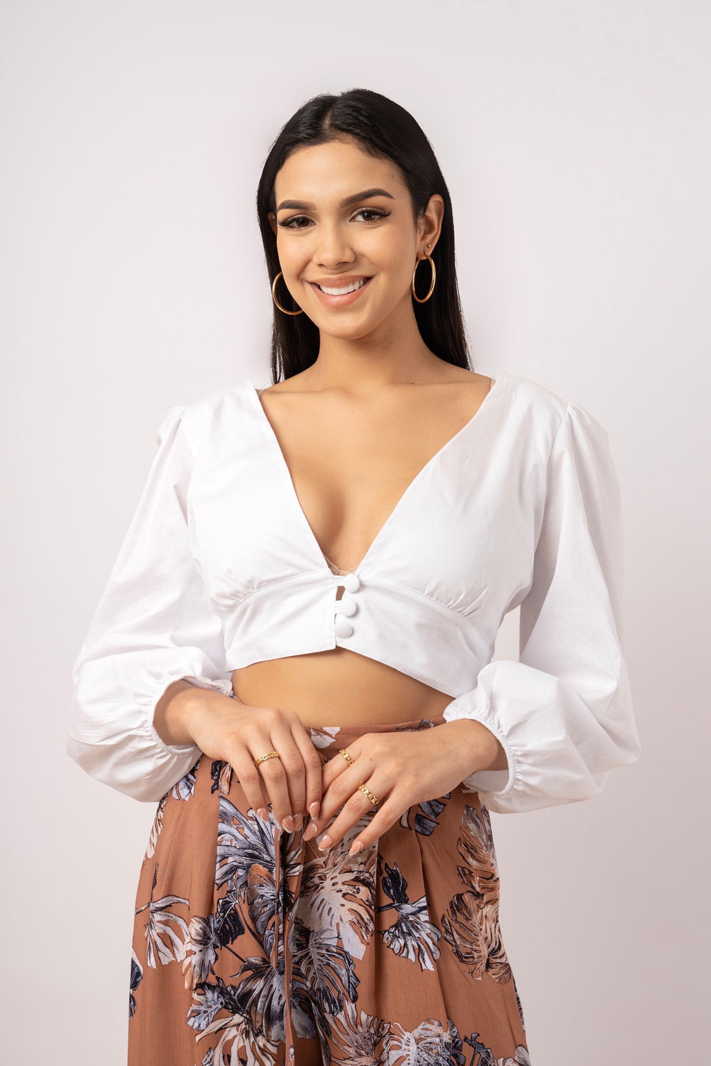 Blusa Camille -Blanco