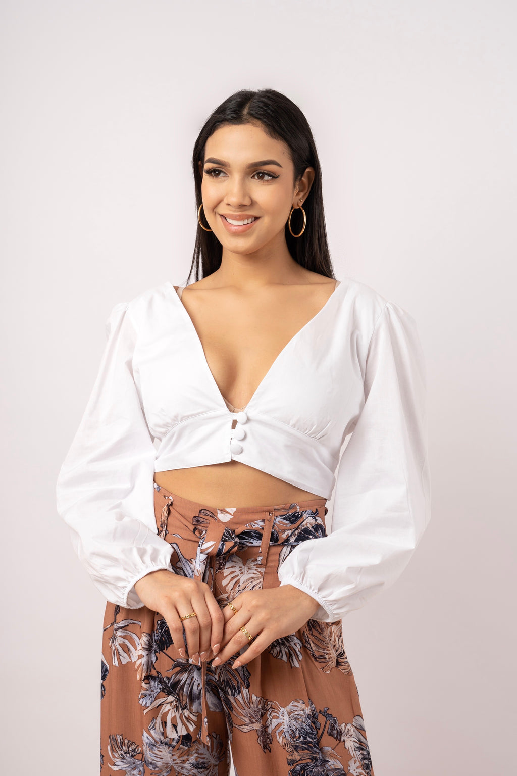 Blusa Camille -Blanco