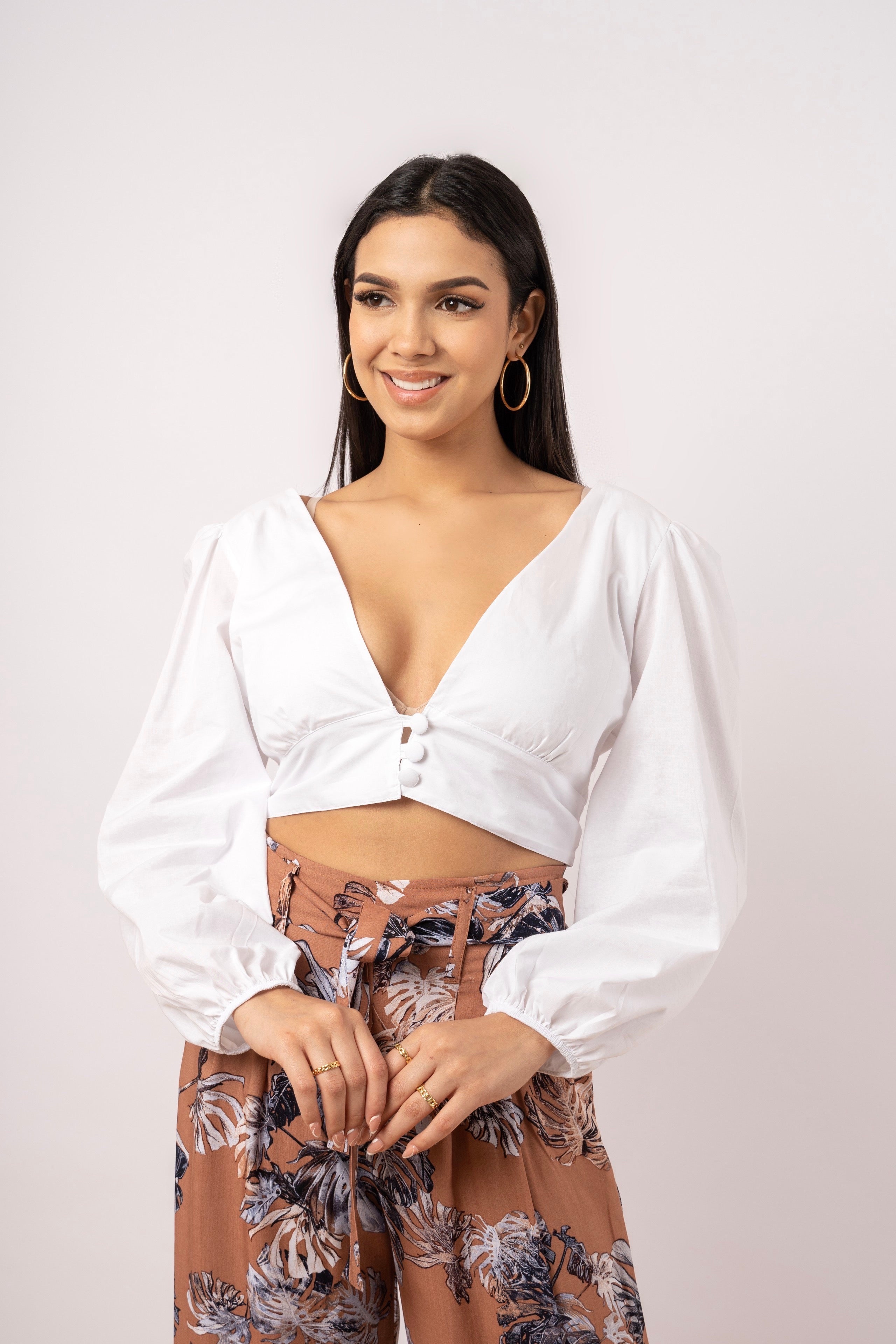Blusa Camille -Blanco