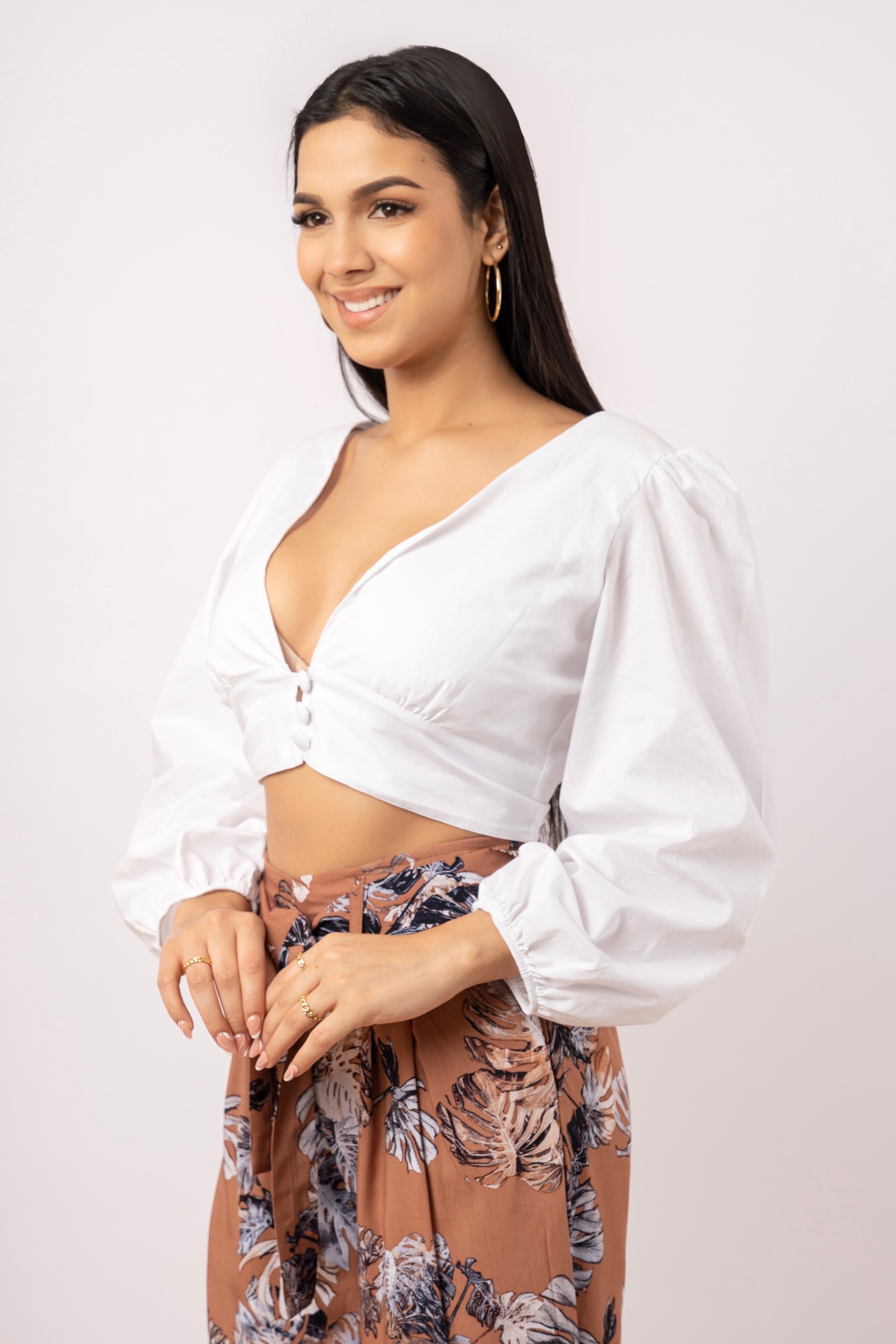 Blusa Camille -Blanco