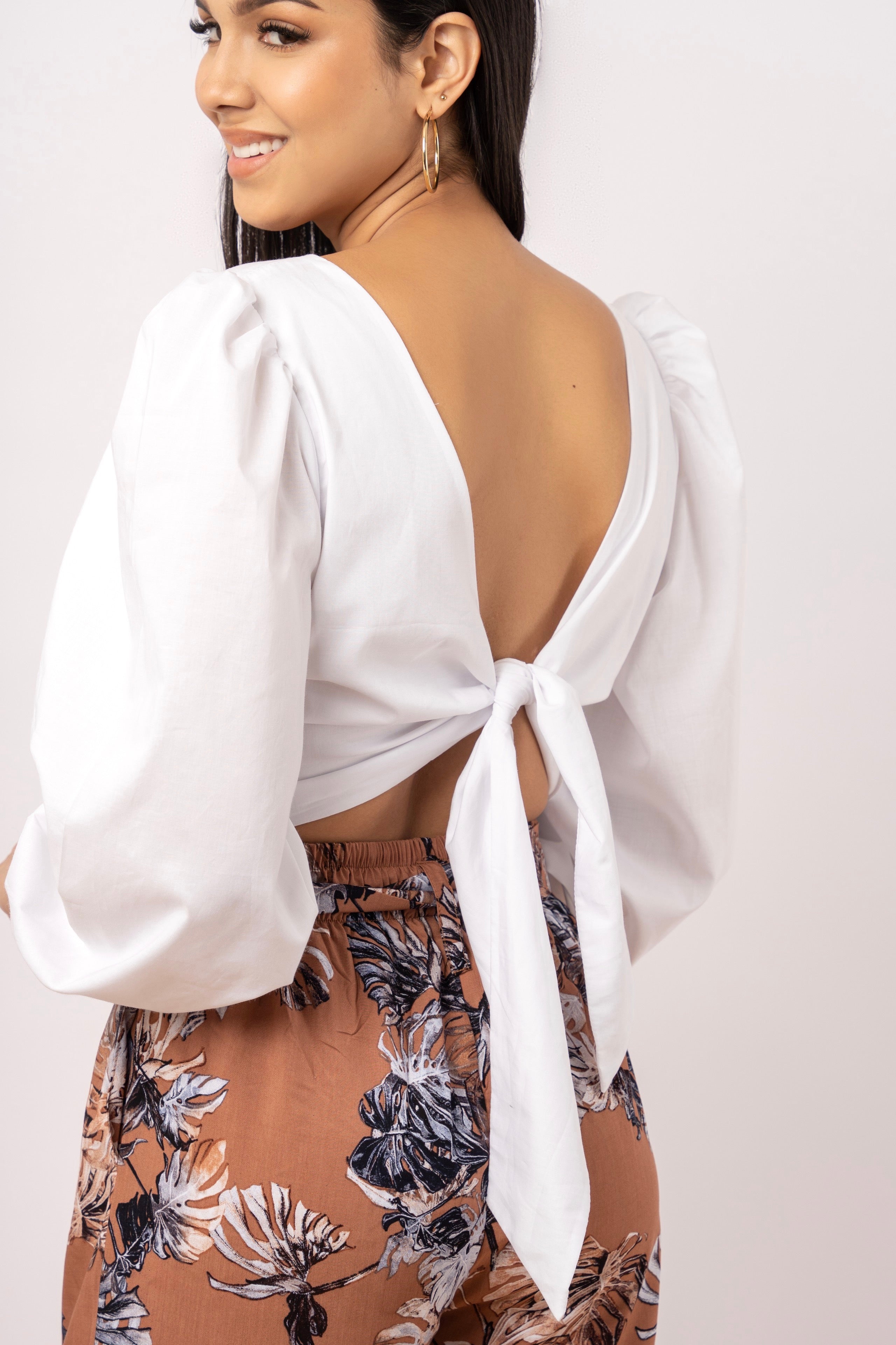 Blusa Camille -Blanco